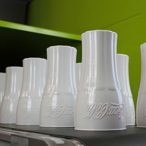 Plastic Coca Cola glasses