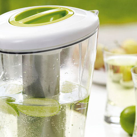 Plastic ice cooler jug